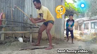 New funny Tree pulling prank| Village comedy video| Two fun