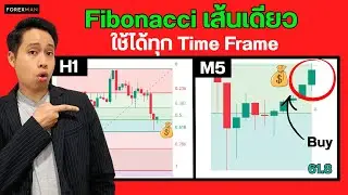 Fibonacci เส้นเดียว ใช้ได้ทุก Time Frame (ผมใช้แบบนี้จริง) | เทรด Forex
