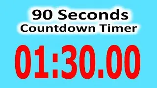 90 Seconds Countdown Timer | 90 second mission impossible countdown timer