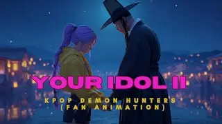 Saja Boys x HUNTR/X &ndash; &laquo;Your Idol II&raquo; | Эпическая анимация фанатов K-Pop &laquo;Охотники на демонов&raquo; 🔥 #...