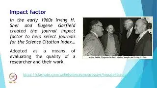 LECTURE 6 - Understanding Research Metrices : Author, Journal and Article Level Metrices