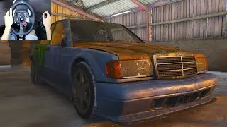 Rebuilding A Mercedes-Benz 190e - Forza Horizon 4 (Steering Wheel + Shifter) Gameplay
