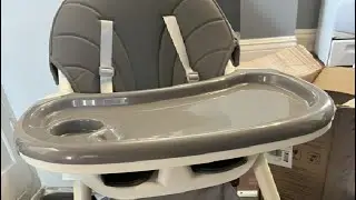 Baby High Chair, 6 in 1 Convertible High Chairs for Babies and Toddlers with 5 Point Safety Harness
