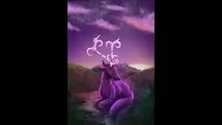how to draw fantasy deer (timelapse)