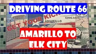 Route 66 - Amarillo, TX to Elk City, OK - Time Lapse of Mother Road Plus Facts & Photos