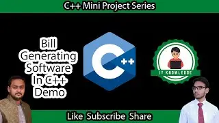 Bill Generate Software In C++ | C++ Mini Project Series | Like | Share | Comment