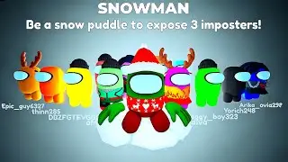 Among Us - [ IMPOSTERS 3D ]  - 🥕Snowman - Gameplay (Roblox) Part 138