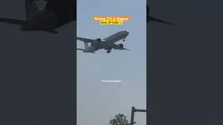 Boeing 777-337 ER Landing in Nagpur Airport | Govt. Of India | Flight Landing #planespotting
