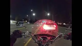 Cold winter night cruise | Vstar 1100