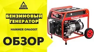 Обзор Бензоэлектростанция Hammer Flex GN6000T