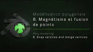 Tutoriels figurines Blender. Mod&eacute;lisation polygonale : 6. Magn&eacute;tiser et fusionner