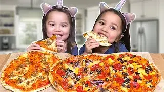 PIZZA MUKBANG - Celebrating National Pizza Day!! MOD Pizza | Mini Phan Club