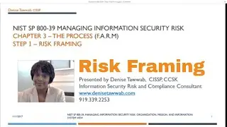 NIST 800-39 Step 1: Risk Framing - Part 1