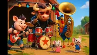 Animals on the farm. Fun creative music from the farm. Animals and a farm song for children.