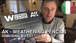 AK WEATHERING PENCILS - Unboxing & Test - In Italiano