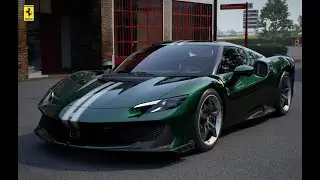 Ferrari296 Speciale Verde GB23 Aluminum Livery/ Cuoio (Build)
