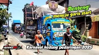 Iring iringan sound horeg menuju start karnaval kedung pedaringan kepanjen