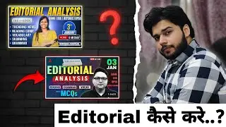 Best Way To Do Editorial + Vocab Daily📚✅ | My Strategy 2026🔥