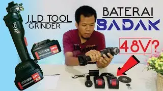 Gerinda Listrik J.LD Tool 48V - Unboxing & Review cordless Grinder 48V