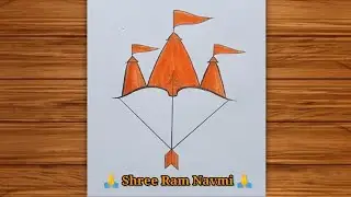 Shree Ram navmi 🙏 drawing easy|how to draw Ram navmi special|Ram navmi special drawing|drawing easy