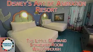 Disney&rsquo;s Art of Animation Resort | The Little Mermaid Standard Room 4K Walkthrough 2023