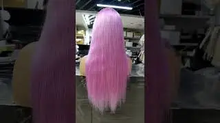 Purple lace frontal human hair wigs, 26inch