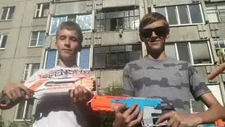 Сравнение бластеров Нёрф Rough-Cut 2X4 VS Sledgefire