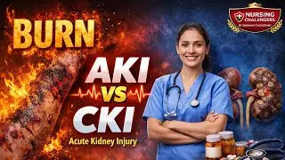 Burn || Acute Kidney Injury & Chronic Kidney Disease || Causes, C/M || Nursing & Medical Management
