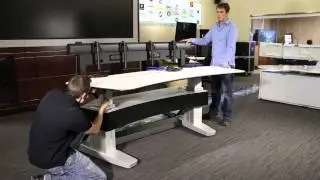Attaching the Experion Orion Console work surface