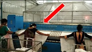 Railway Me Kaise Washing Hoti Hai Bedsheets // बेडशीट ऑटोमेटिक फोल्ड हो जाती है  @rsaafaque