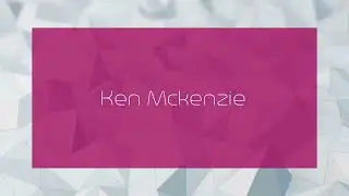 Ken Mckenzie - appearance