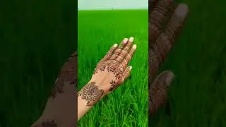 Stylish Floral Back Hand Mehndi Design | Perfect for Weddings & Festive Occasions #shorts