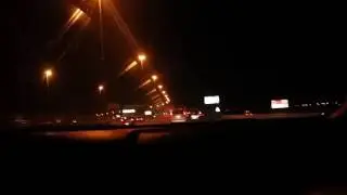 dubai sheikh zaid road Night life and travel. Calm drive and smooth drive