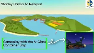 Sailing from Stanley Harbor to Newport in Shipping lanes - Gameplay (Roblox)