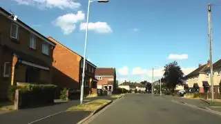Driving On Oldbury Road, Tudor Way & Drake Avenue, Worcester, Worcestershire, England