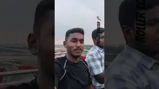 Roller coaster 🎢 at thrill City Hyderabad necklace road #rollercoaster #hyderabad