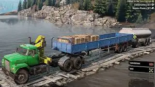 Black River - Lost Container + Steel River Supplies - SnowRunner Play Through Part 26