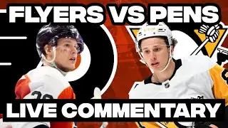 Philadelphia Flyers Vs Pittsburgh Penguins LIVE COMMENTARY! | 2025-26 NHL Season