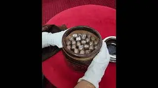 Humidor tip borcan cu trabucuri La Aurora Hors D'Age