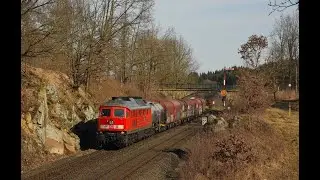 Erste sonnige Fr&uuml;hlingstage - Unterwegs im Dieselparadies um Marktredwitz mit BR 232/233.