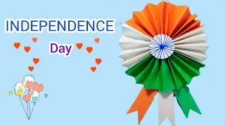 REPUBLIC DAY CRAFT at ZERO COST! | BEST OUT OF WASTE INDIAN FLAG 🤩BEST OUT OF WASTE TRICOLOR BADGE