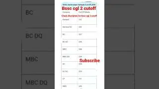 bssc cgl cutoff bssc cgl 2 bssc cgl 3 expected cutoff bssc paper cancel #bssc #bssccgl3 #bssc_cgl