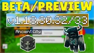 Minecraft Pocket Edition BETA Version 1.18.30.32