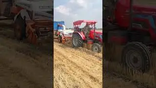 Mahindra novo 605di bhusa machine | arjun novo 605 straw reaper | mahindra novo star #shorts #shorts