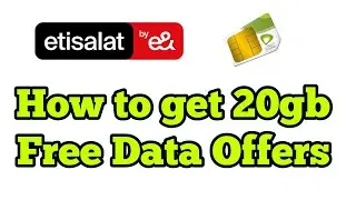How to get 20 gb free data in Etisalat prepaid 2025