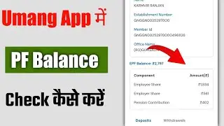 🔥 Umang App Main PF Balance Kaise Check Kare?umang appPF balance check online
