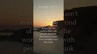 Strange isn't it?..#shorts #healingword #healingquotes #personalgrowth #listentoyourheart #daily