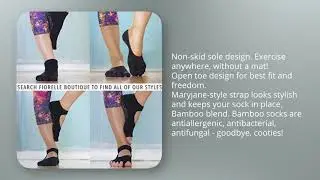 16 RAE YOGA Barre Pilates Non Skid Bella Half Toe Grip Socks, Bamboo Barefoot Feel