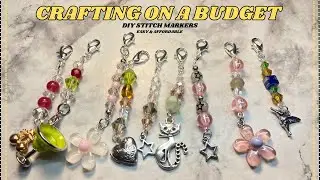 CRAFTING ON A BUDGET// DIY CROCHET/KNIT STITCH MARKERS #diy #tutorial #affordablediy