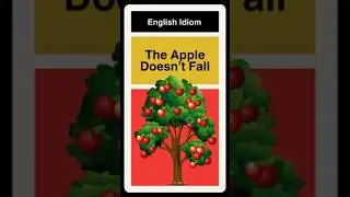 The Apple Doesn't Fall Far From The Tree - Idiom